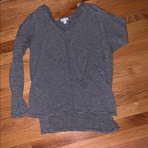 Striped long sleeve shirt